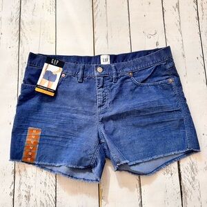 GAP Women's Corduroy Blue Shorts Size 12